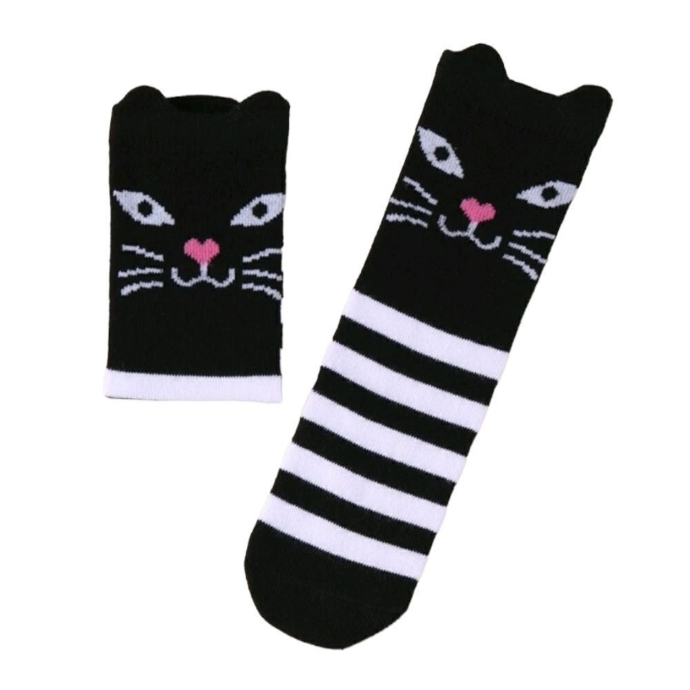 Cat 🐈⬛ Face Baby Socks - Picture 5 of 7
